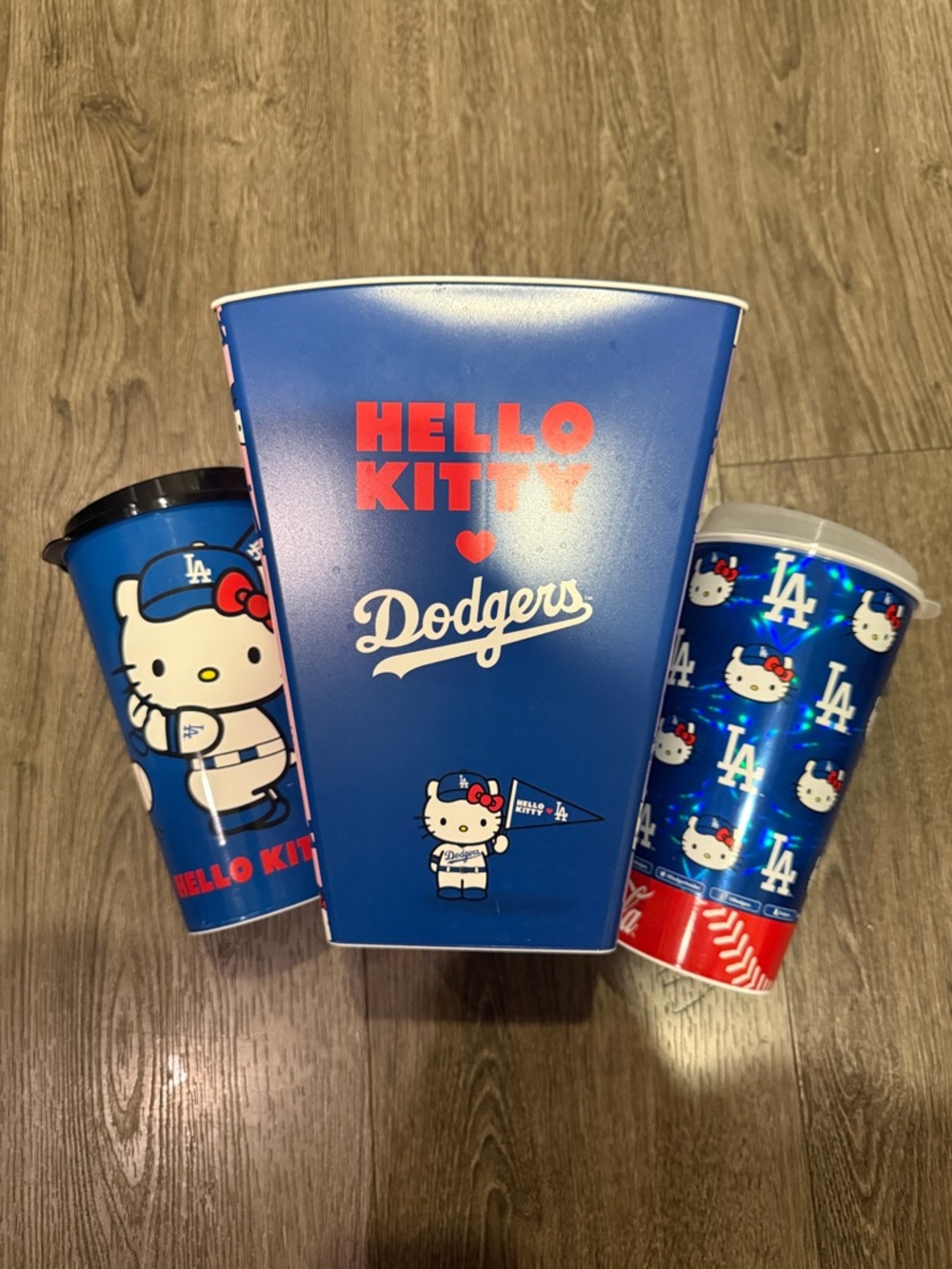 Hello Kitty x Dodgers Popcorn Box & Tumbler Set
